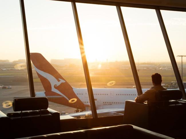 Qantas lounge at Sydney airport. Photo: Supplied