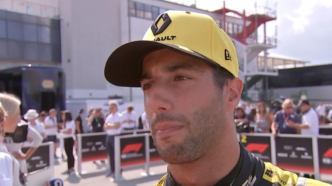 Daniel Ricciardo was upset after qualifying.