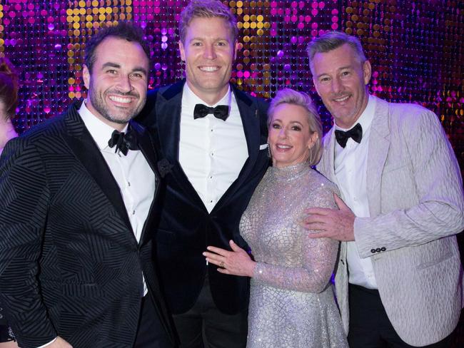 The Living Room's Miguel Maestre, Dr Chris Brown, Amanda Keller and Barry Du Bois. Picture: Damien Anthony Rossi