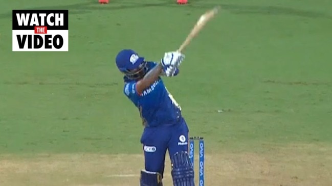 IPL star's stunning six off Pat Cummins