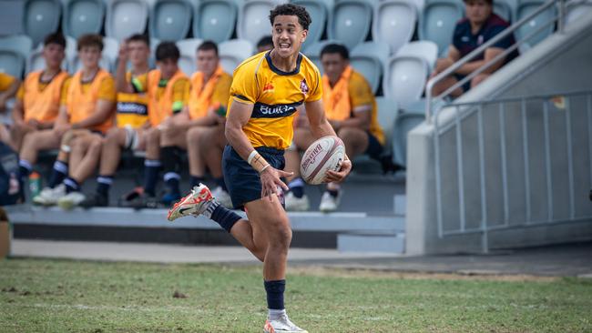 Action from the Southeast Queensland Under-16s match. Picture credit: QRU Media/ Anthony Wingard.