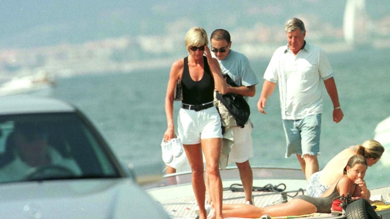 The Princess of Wales was spotted aboard the Cujo during the summer of 1997. Picture: BACKGRID
