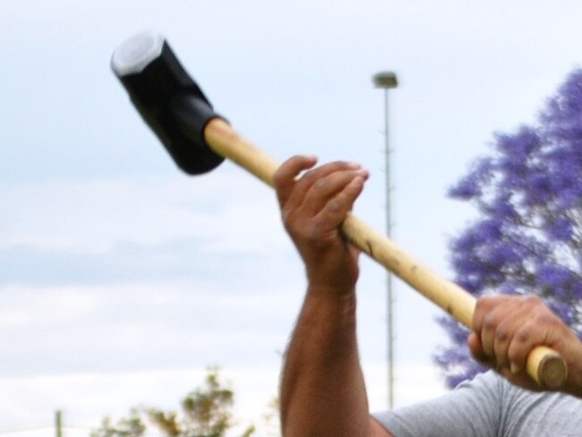 Man wields sledgehammer and knife in ice-fuelled fight