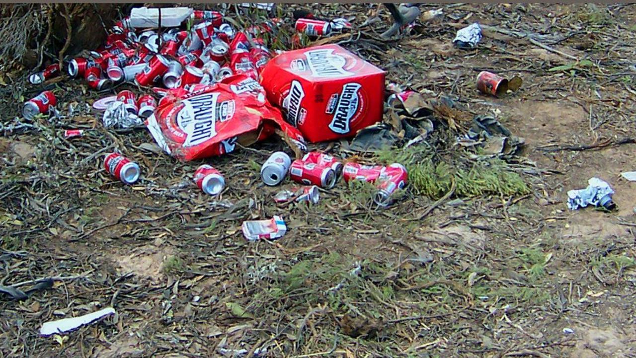 Locals say pictures like these show the rise in public drinking and anti-social behaviour in Ceduna since Labor scrapped the cashless debit card system. Picture: Supplied