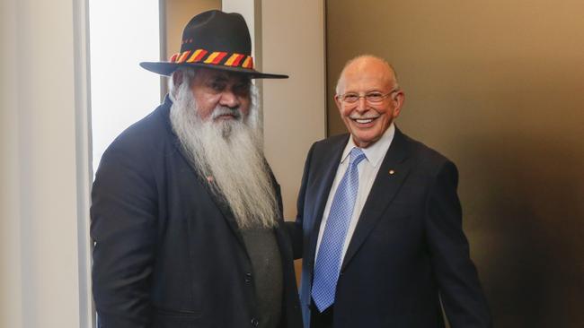 Pat Dodson (L) with Mark Leibler. Picture: Valeriu Campan