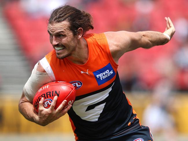 Giants Phil Davis during the Community Series match between the GWS Giants and Collingwood Magpies at Giants Stadium, Sydney on 6th March, 2022. Photo by Phil Hillyard (**NO ON SALES**-  ÃÂ©Phil Hillyard)