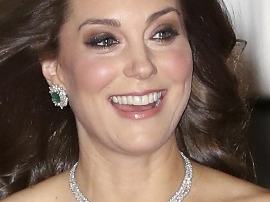 Britain's Kate, Duchess of Cambridge arrives for the BAFTA 2018 Awards in London, Sunday, Feb. 18, 2018. (Chris Jackson/Pool via AP)