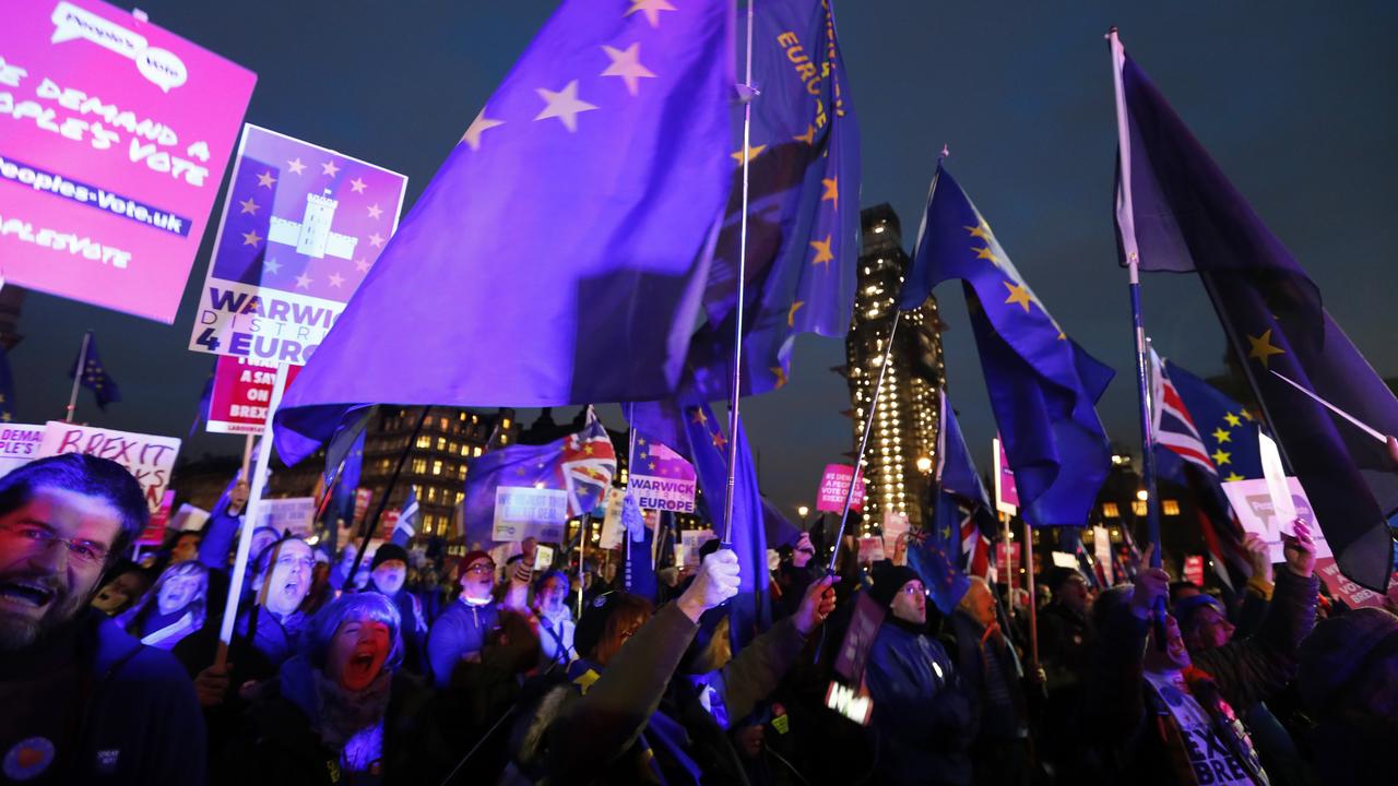 The Brexit crisis is gripping the nation and Theresa May is likely to face a no-confidence motion tomorrow — after the low-level letterbox debate. Picture: AP