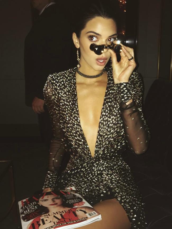 Cover girl Kendall Jenner stuns at Harper’s BAZAAR 150th Anniversary party in New York City. Picture: @kendalljenner/Instagram