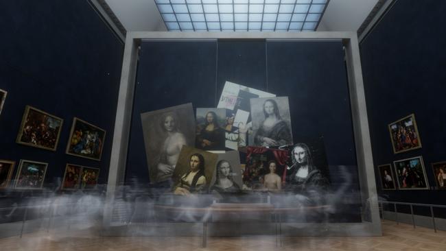 HTC offers a detailed breakdown of the Mona Lisa when you virtually visit the Louvre in Paris.