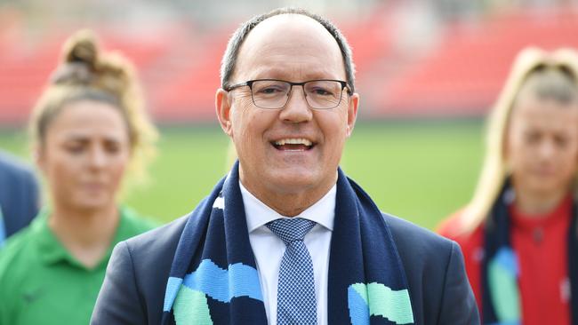 Minister for Recreation and Sport Corey Wingard said South Australia has temporary fixes planned to meet FIFA’s benchmarks. Picture: AAP Image/David Mariuz