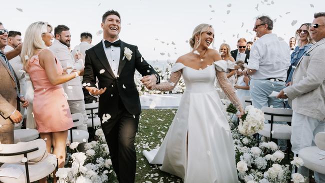 Katie Stevens and Luke Brechin’s beautiful Bali wedding. Picture: Motion House Weddings