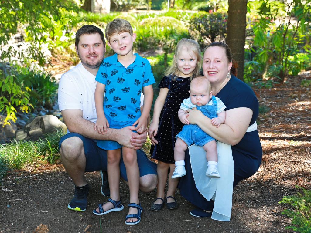 Tim and Colleen Evans and their children, Jonah, Virginia and Sean.