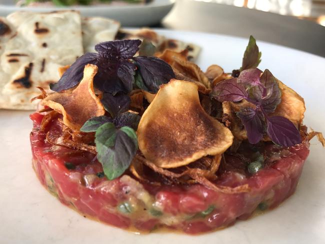 One Penny Red’s beef tartare. Picture: Jenifer Jagielski