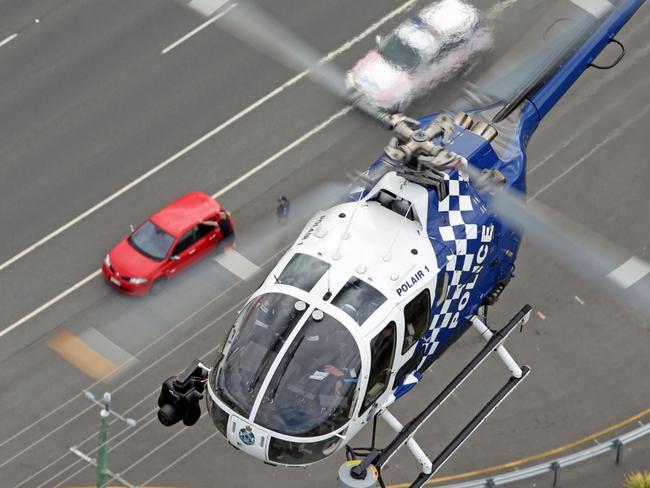 A Queensland Police POLAIR helicopter on the move. Picture: Paul Sadler Photography/QPS