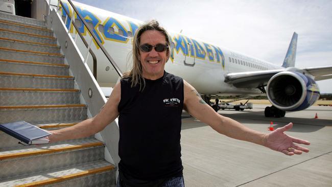 Iron Maiden drummer Nicko McBrain. Picture: Cameron Richardson