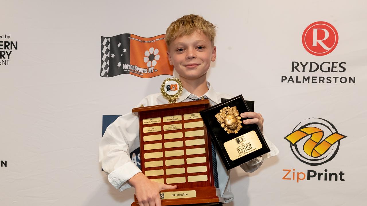 Jordy Butler won the NT Rising Star at the 2024 Motorsports Awards. Picture: Tim Nichol