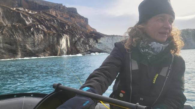 Professor Helen Fricker, one of the 2023 UTAS Alumni Award winners. Pictured here in Antarctica. Picture: Supplied