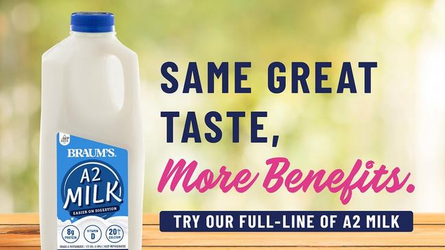 It is understood Braum’s has been given a grace period to alter its website and product labels to say ‘A1 free’ rather than ‘A2 Milk’.