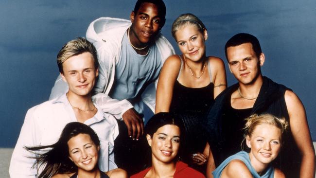 Jo (top, centre) with her 7 Club bandmates.