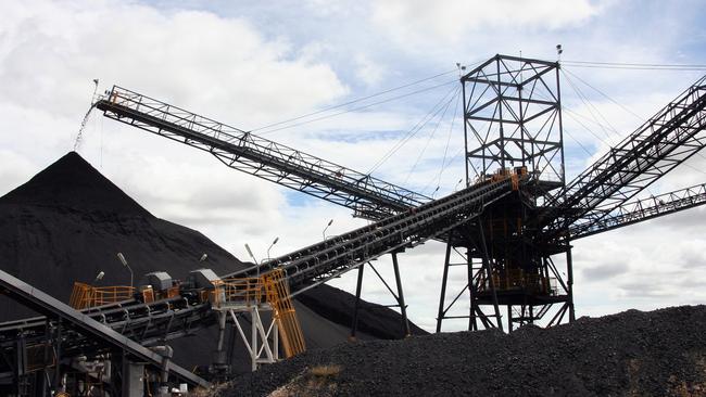 A handout photograph taken on March 11, 2009 shows the coal stockpile at Aquila Resources Ltd.'s Isaac Plains Coal Mine in Bowen Basin, central Queensland, Australia, provided to the media on Friday, Aug. 28, 2009. Baosteel Group Corp., China's largest steelmaker, agreed to buy a 15 percent stake in iron ore and coal company Aquila Resources Ltd., adding to investments in Australia, the biggest producer of the materials. Source: Aquila Resources Ltd. via Bloomberg EDITOR'S NOTE: NO SALES. EDITORIAL USE ONLY. Picture: Aquila Resources Ltd. Via Bloomberg