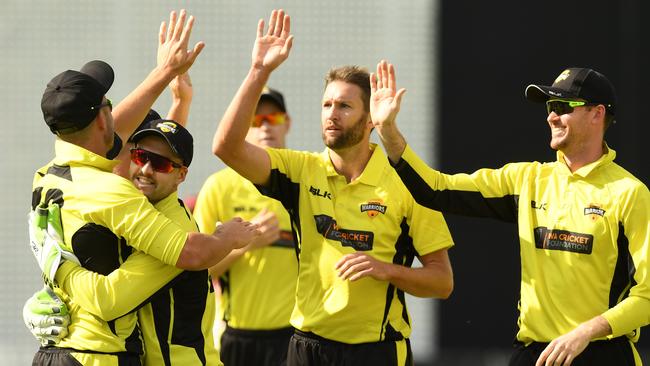 Andrew Tye took the most wickets in the JLT One-Day Cup.