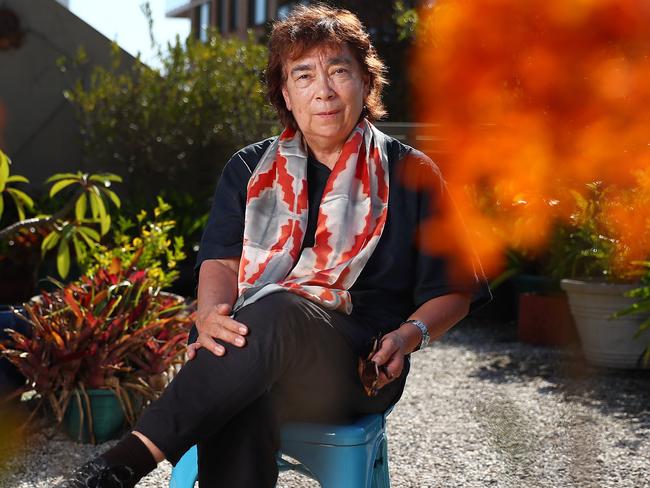 Embargoed until Thursday night...11/4/18: The winner of the Stella Prize,  Alexis Wright for her book called Tracker. Pictured at the Regent Hotel in Potts Point in Sydney. John Feder/The Australian