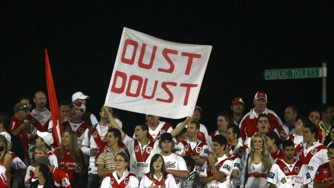 Doust has long been a divisive figure among Dragons fans.