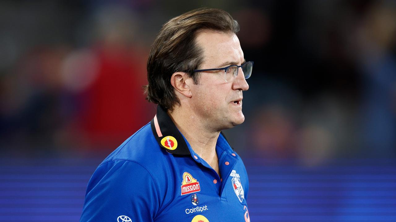 Luke Beveridge is under pressure. (Photo by Michael Willson/AFL Photos via Getty Images)