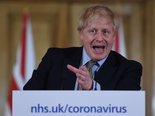 Boris Johnson announced that British schools would likely close by the end of the week. Picture: AFP