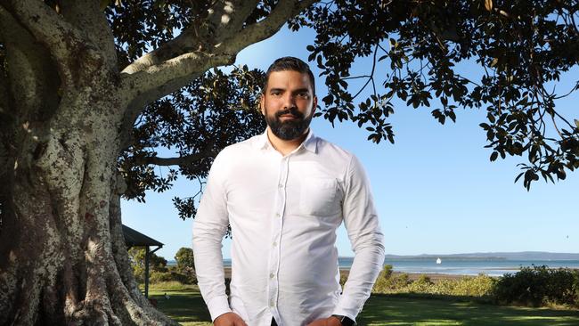 Indigenous campaigner Dean Parkin is leading the yes campaign, which is heavily backed by corporate donations. Picture: Liam Kidston