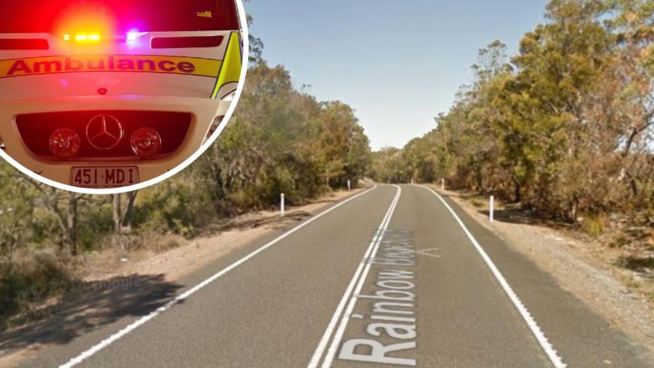 A 19-year-old girl has avoided serious injury after her Holden rolled several times after crashing off Rainbow Beach Rd Friday night.