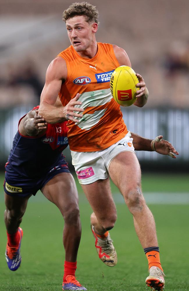 Unrestricted free agent Harry Perryman has elected to join Collingwood after playing 129 games for GWS between 2017 and 2024. Picture: Mark Stewart