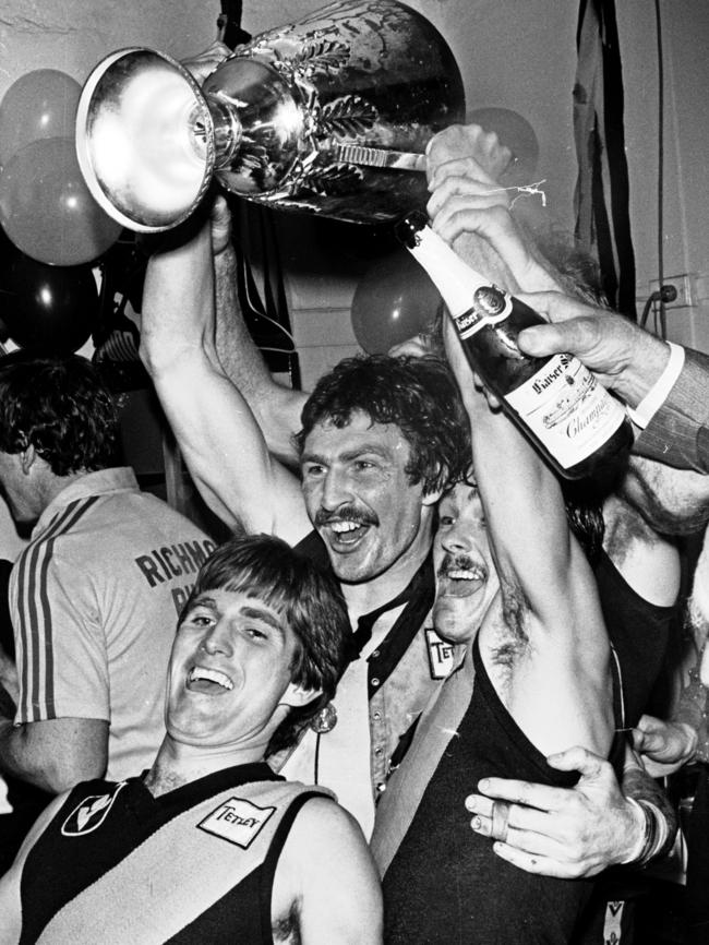 Mick Malthouse got to enjoy the 1980 premiership win after beating a striking charge.