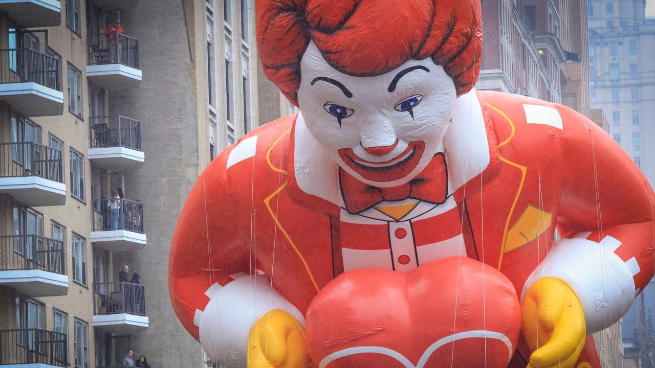 Even Ronald McDonald was there. Picture: Kena Betancur / Getty Images North America / Getty Images via AFP