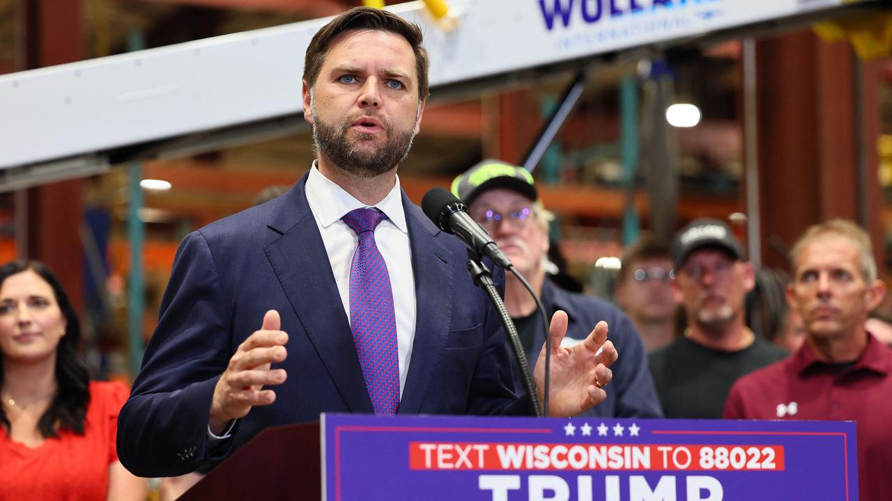 Trump also announced that his running mate Sen. JD Vance will have a vice presidential debate on CBS News. Picture: Adam Bettcher/Getty Images/AFP