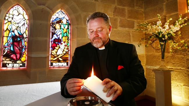 Anglican Father Rod Bower said the ‘bright light’ experience was not a subject of serious theology. Picture: Peter Clark