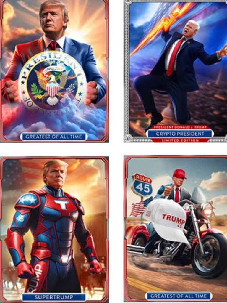 Donald Trump launches bizarre new series of trading cards | Herald Sun