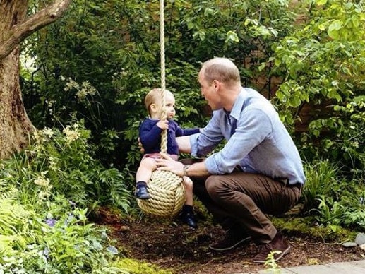 Prince William posted an adorable pic of sone Louis to mark Father’s Day in the UK. Picture: Instagram