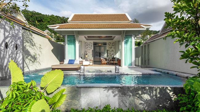 Beachfront pool villa at Banyan Tree Krabi.