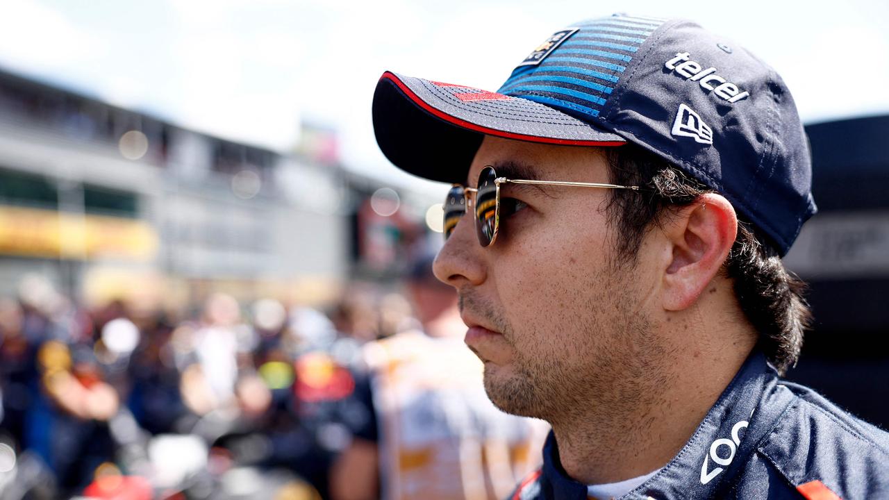 Red Bull Racing's Mexican driver Sergio Perez looks on before the Formula One Belgian Grand Prix at the Spa-Francorchamps Circuit in Spa on July 28, 2024. (Photo by SIMON WOHLFAHRT / AFP)