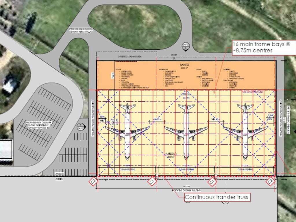 The hangar is expected to be completed by September 2022.