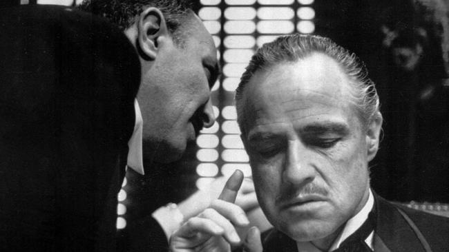 In The Godfather a well-wisher tells Don Corleone (played by Marlon Brando) that he hopes his grandchild is a boy. (Pic: Paramount)