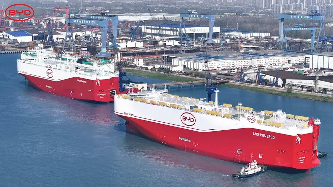 BYD has invested heavily in enormous new ships. Picture: Supplied