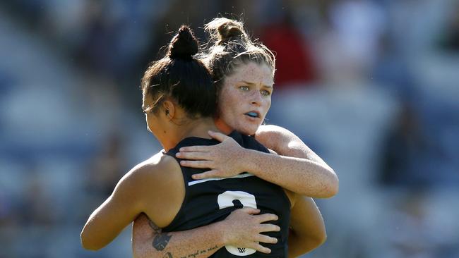 Carlton’s AFLW captain Brianna Davey will be guest lecturing at La Trobe. Picture: Darrian Traynor/Getty Images.