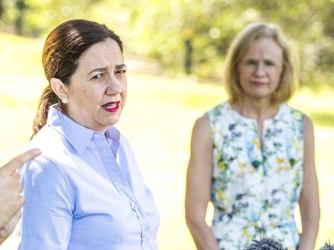 Queensland Premier Annastacia Palaszczuk providing COVID-19 update, Saturday, March 27, 2021 - Picture: Richard Walker