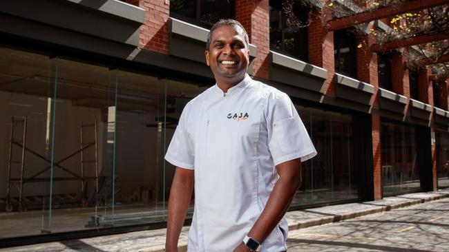 MasterChef season 10 winner Sashi Cheliah at his Gaja by Sashi restaurant ahead of its opening. Picture: Matt Turner