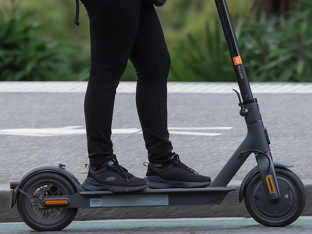 In Western Australia, E-scooters are permitted on footpaths and shared paths. Picture: Ian Currie