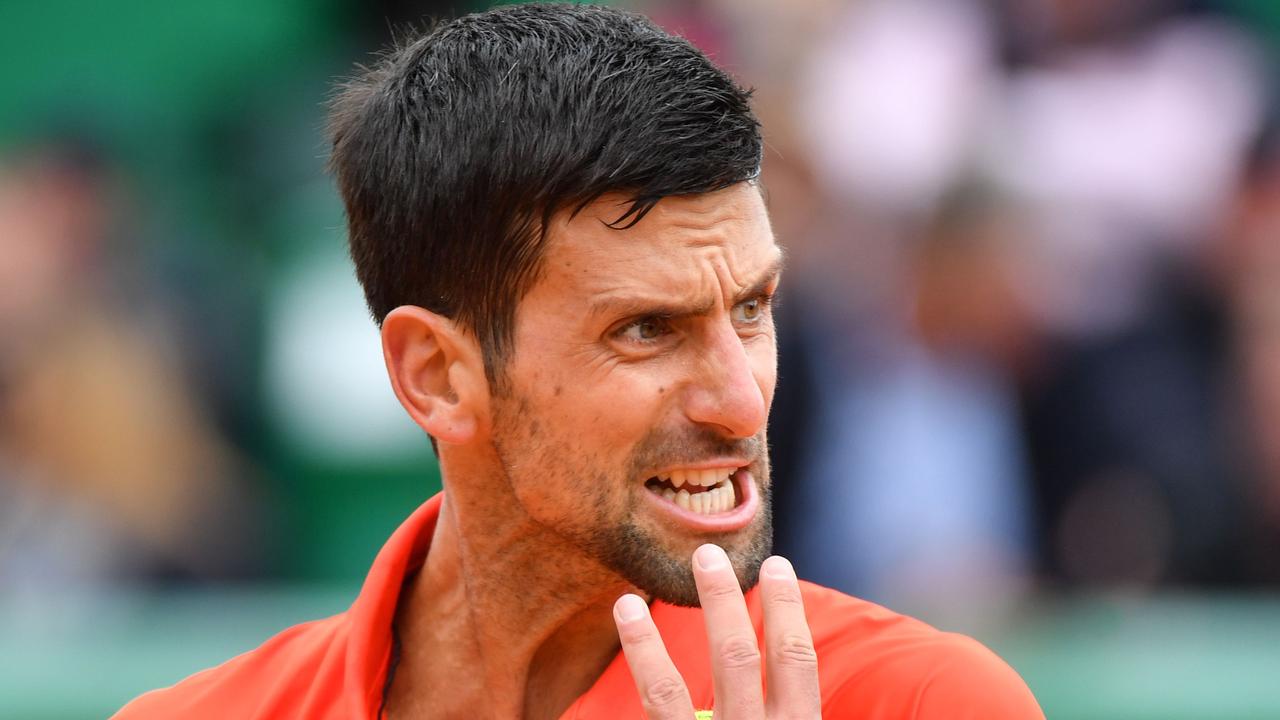 Monte Carlo Masters: Novak Djokovic racket abuse | news.com.au ...