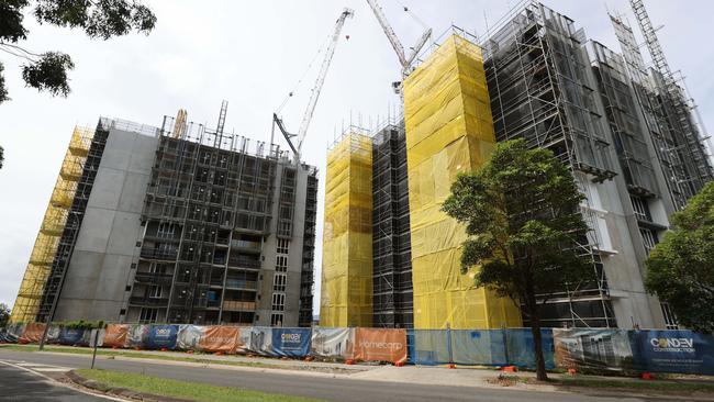 Condev building sites on the Gold Coast. Picture: Nigel Hallett